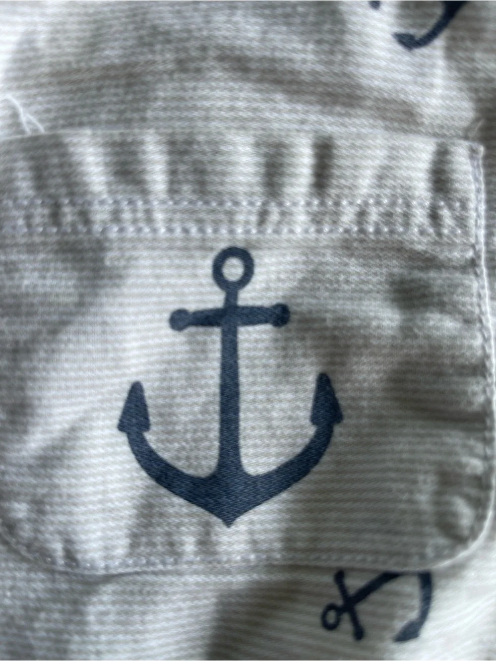 Tommy Bahama Baby Boy 3-6M Anchor Romper Bodysuit Hat 3 Piece Set